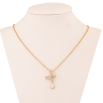 Кулон на ланцюжку Xuping колір 18K з кр-ми Swarovski "Метелик з кристалом Clear" довжина 41-46см х 1.5мм фото №2