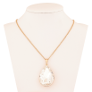 Кулон на ланцюжку Xuping колір 18K з кр-ми Swarovski "Кристал Clear, 20х30мм" довжина 40-45см х 1.5мм фото №2