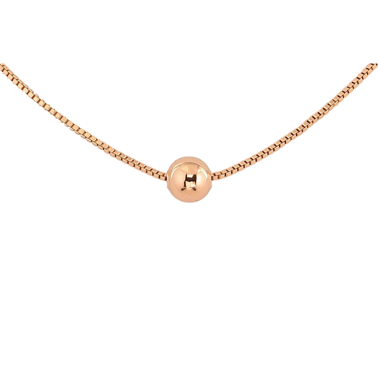 Кулон на ланцюжку Xuping колір Позолота 18К "Бусина, ø 7мм" довжина 46-51см х 1мм фото №5 Кулон на ланцюжку Xuping колір Позолота 18К "Бусина, ø 7мм" довжина 46-51см х 1мм фото №5