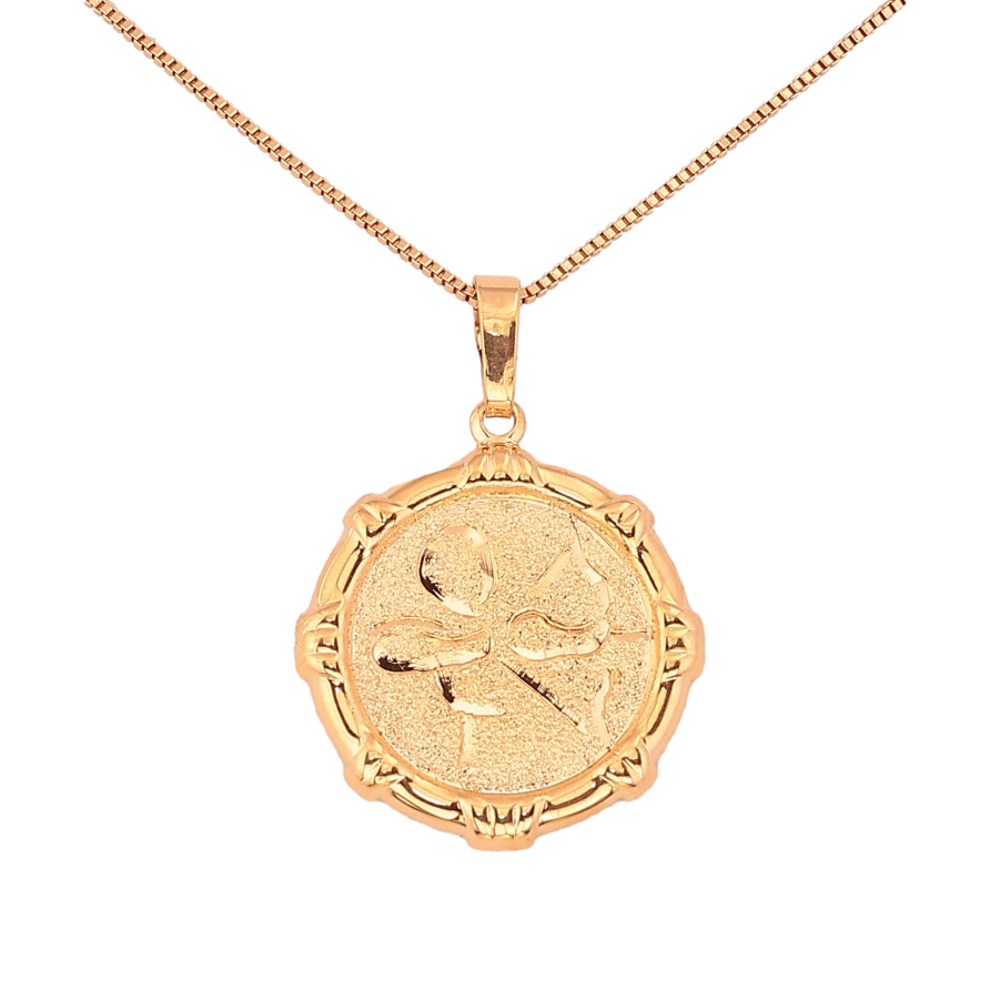 Кулон на ланцюжку(159285) Xuping колір Позолота 18К "Знак Зодіаку" (на вибір) довжина 50см х 1мм У подарунковому мішечку! фото №1