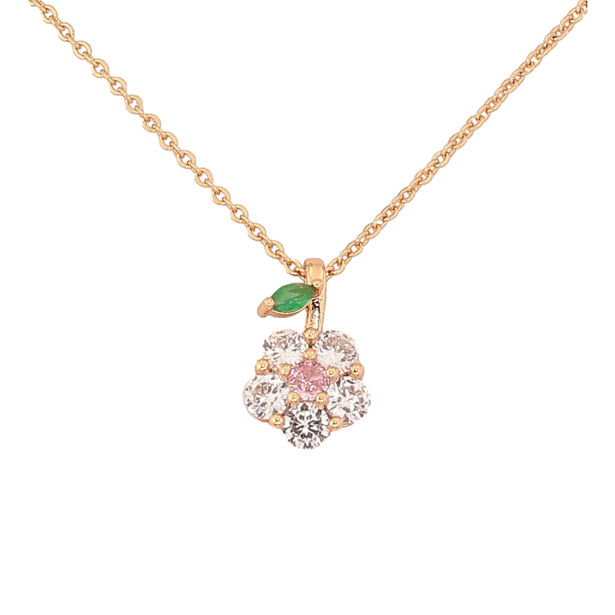 Кулон на ланцюжку Xuping колір Позолота 18К "Кристальна квіточка" довжина 46,51см х 1мм фото №1 Кулон на ланцюжку Xuping колір Позолота 18К "Кристальна квіточка" довжина 46,51см х 1мм фото №1