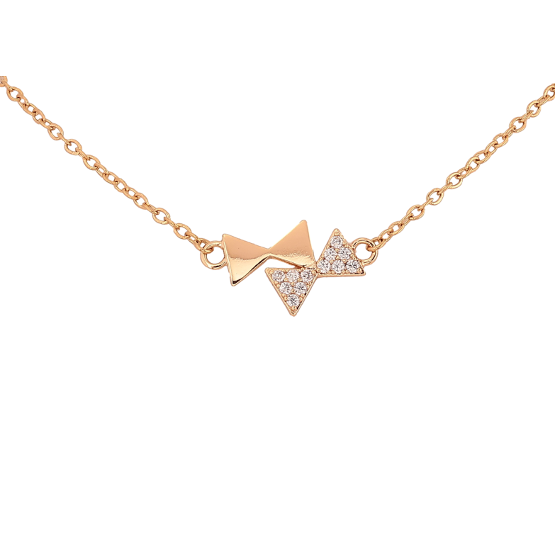 Кулон на ланцюжку Xuping колір Позолота 18К "Бантики" довжина 42-47см х 2мм фото №1 Кулон на ланцюжку Xuping колір Позолота 18К "Бантики" довжина 42-47см х 2мм фото №1