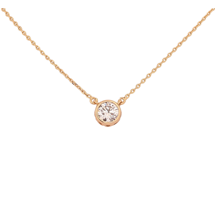 Кулон на цепочке Xuping цвет Позолота 18К "Кристалл, ø 7мм" длина 46-51см х 1мм фото №2