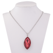 Кулон на ланцюжку Xuping колір Родій з кр-ми Swarovski "Кристал Siam, 17х32мм" довжина 40-45см х 1.5мм фото №2
