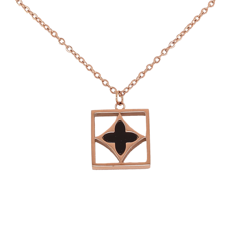 Подвеска на цепочке Нержавеющая сталь "Клевер" длина 41-46см х 1.5мм фото №6