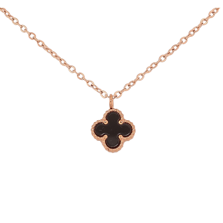 Подвеска на цепочке Нержавеющая сталь "Клевер, 8х8мм" длина 41-46см х 1.5мм фото №9