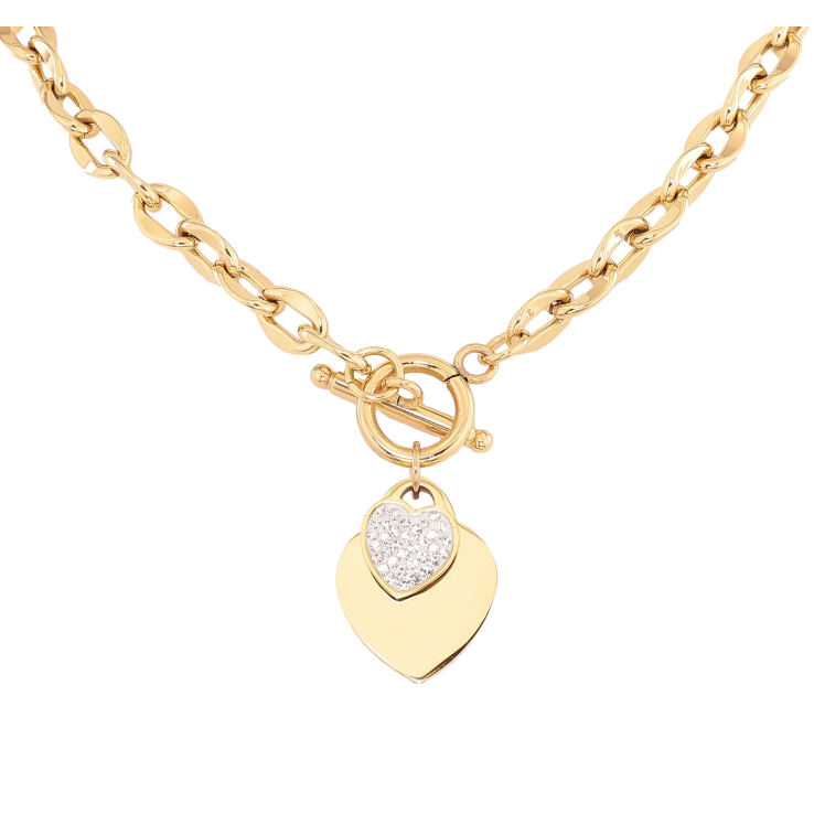 Підвіска на ланцюжку Нержавіюча сталь "Сердечки" довжина 42см х 6мм фото №14