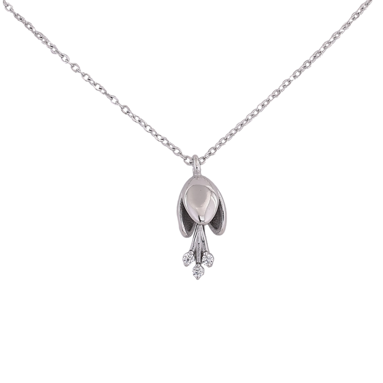 Підвіска на ланцюжку Нержавіюча сталь "Квіточка" длина 41-46см х 1мм фото №1