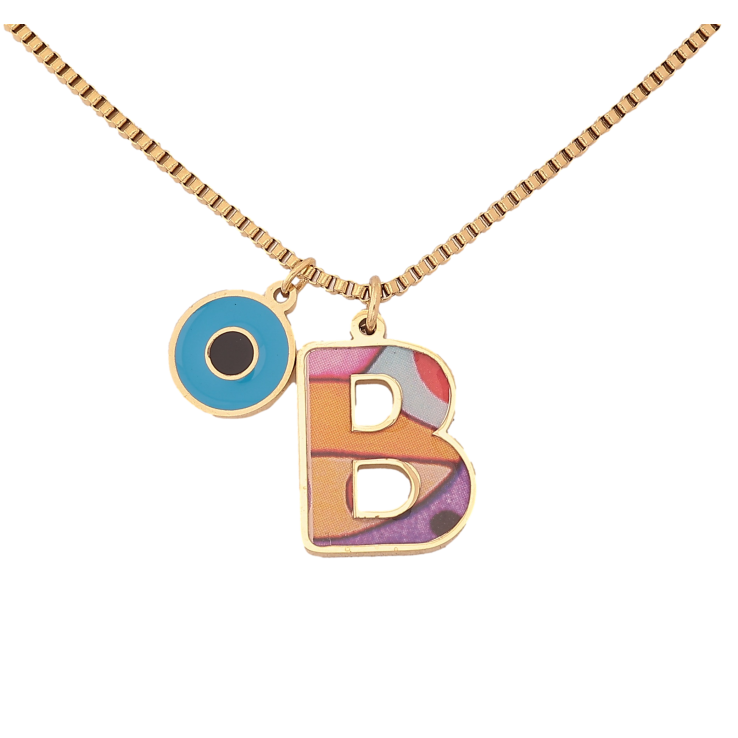 Підвіска на ланцюжку Xuping ТТМ Stainless Steel колір 14К "Літера В" довжина 42-48см х 2мм фото №13