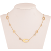 Кольє Xuping ТТМ Stainless Steel колір 14К "Візерунок з кристалами" довжина 47-52см х 1-9мм фото №2
