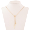 Подвеска на цепочке Xuping цвет Позолота 14K "Крестики" длина 45-50см х 1.5мм фото №2