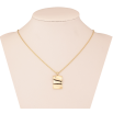 Подвеска на цепочке Xuping цвет Позолота 14K "Прямоугольная подвеска с кристаллом" длина 45-50см х 1мм фото №2