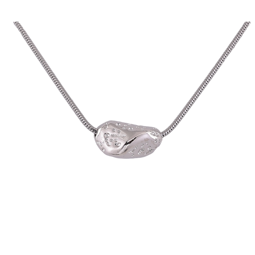 Подвеска на цепочке Xuping цвет Родий "Декоративная бусина" размер 42-45см х 1мм фото №1