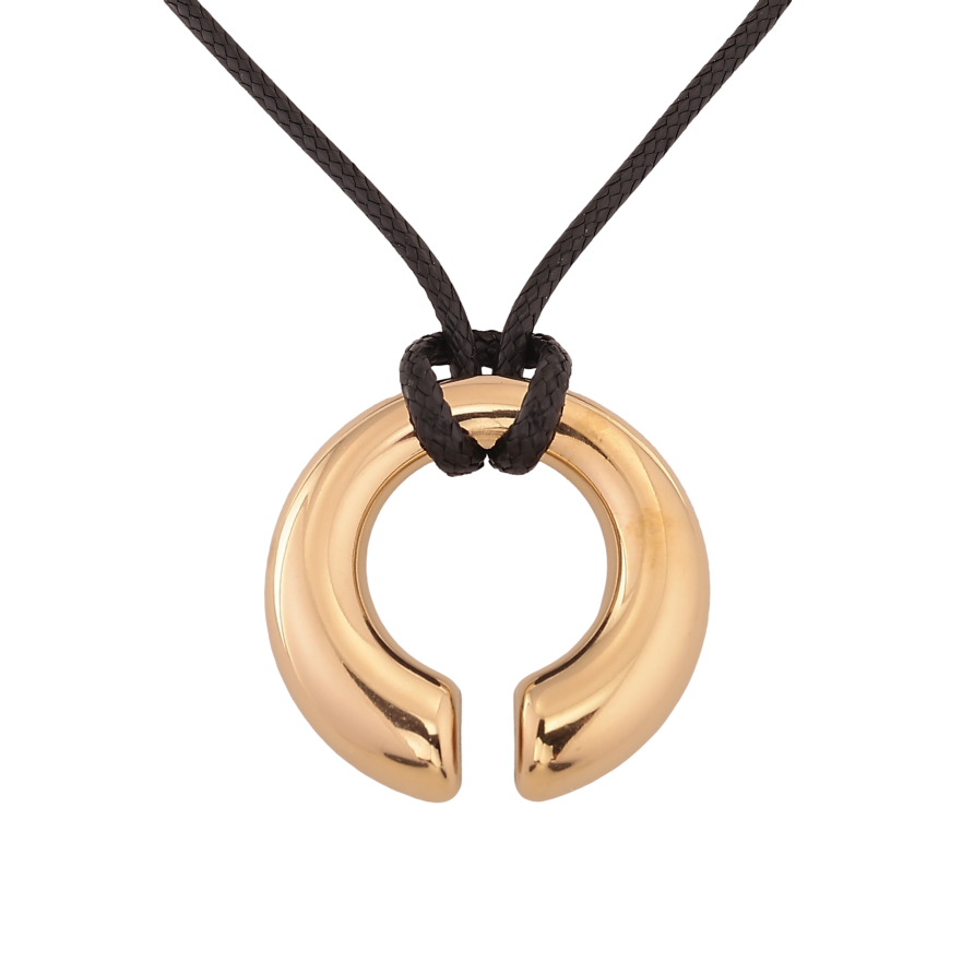 Подвеска на шнуре Xuping ТТМ Stainless Steel цвет 14К "Декоративная подвеска" длина 48-54см х 2мм фото №1 Подвеска на шнуре Xuping ТТМ Stainless Steel цвет 14К "Декоративная подвеска" длина 48-54см х 2мм фото №1