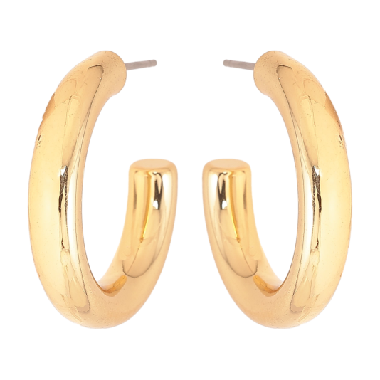 Серьги Xuping M&L цвет 14K пусеты "Дуги" фото №1