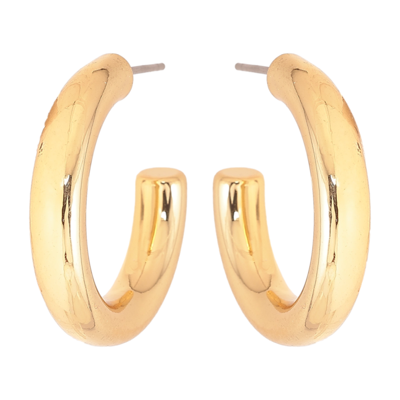 Серьги Xuping M&L цвет 14K пусеты "Дуги" фото №1