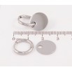 Серьги Xuping TTM Stainless Steel цвет Родий подвески на колечках "Круги" 2 в 1 фото №3 Серьги Xuping TTM Stainless Steel цвет Родий подвески на колечках "Круги" 2 в 1 фото №3