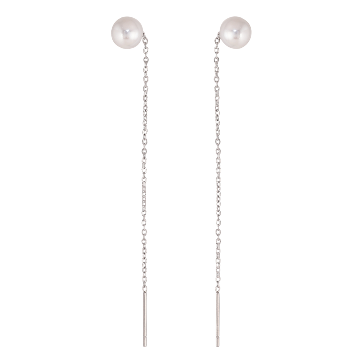 Серьги Xuping TTM Stainless Steel цвет Родий протяжки "Шарики" ø 6мм фото №10 Серьги Xuping TTM Stainless Steel цвет Родий протяжки "Шарики" ø 6мм фото №10