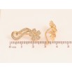 Серьги Xuping цвет Позолота 18K клаймберы "Цветочки" фото №2