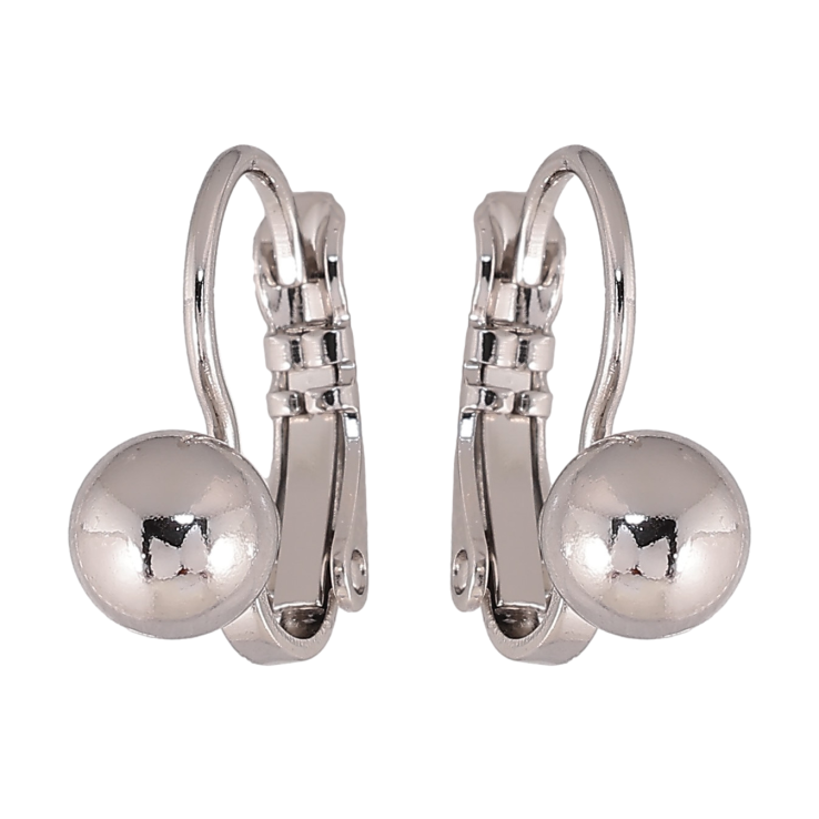 Сережки Xuping колір Родій французький замок "Кульки на дужках" ø 6мм фото №3