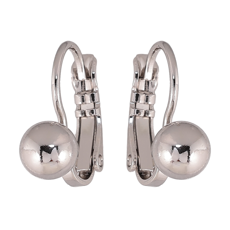 Серьги Xuping цвет Родий французский замок "Шарики на дужках" ø 6мм фото №1