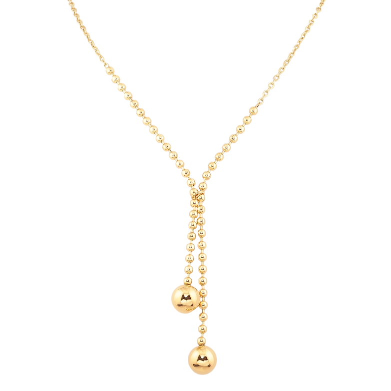 Кольє Нержавіюча сталь "Підвіски кульки" довжина 48-53см х 2-3мм фото №1