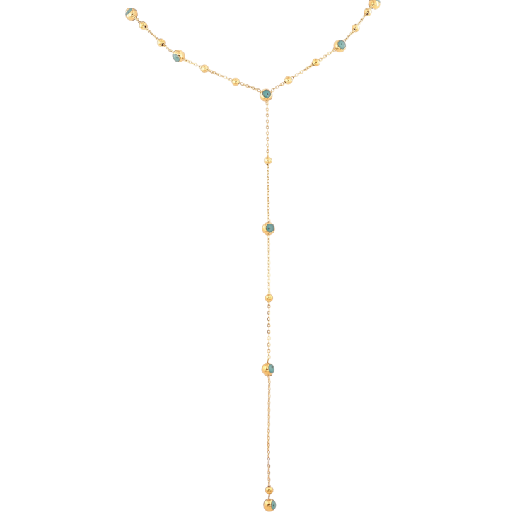 Кольє Нержавіюча сталь "Підвіска з кульками" довжина 42-47см х 1-5мм фото №12