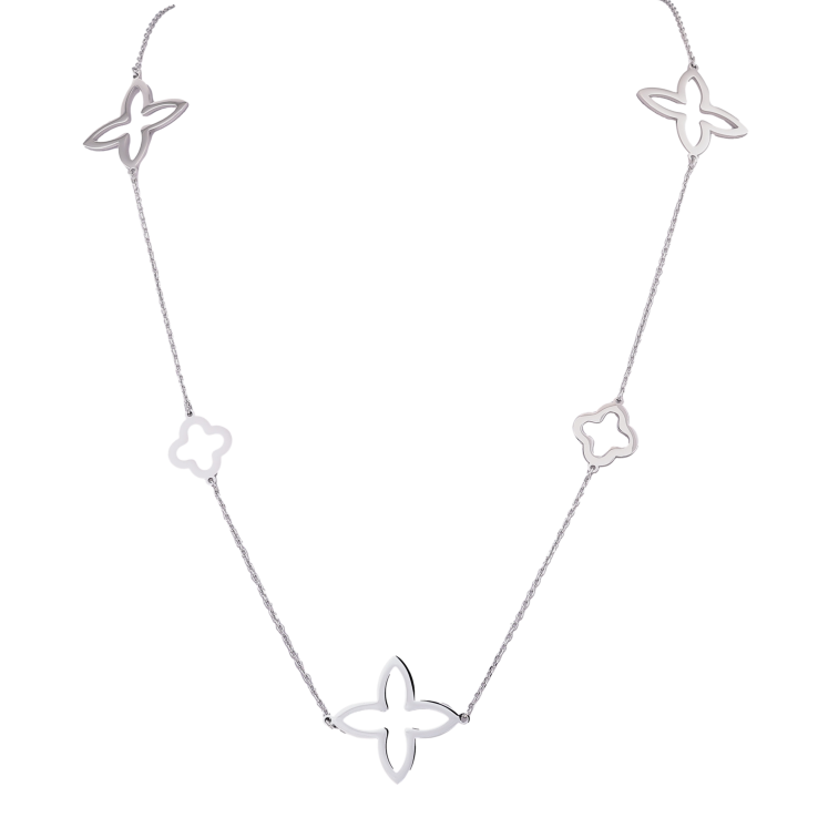 Колье Нержавеющая сталь "Клевер" длина 90-95см х 2-29мм фото №12