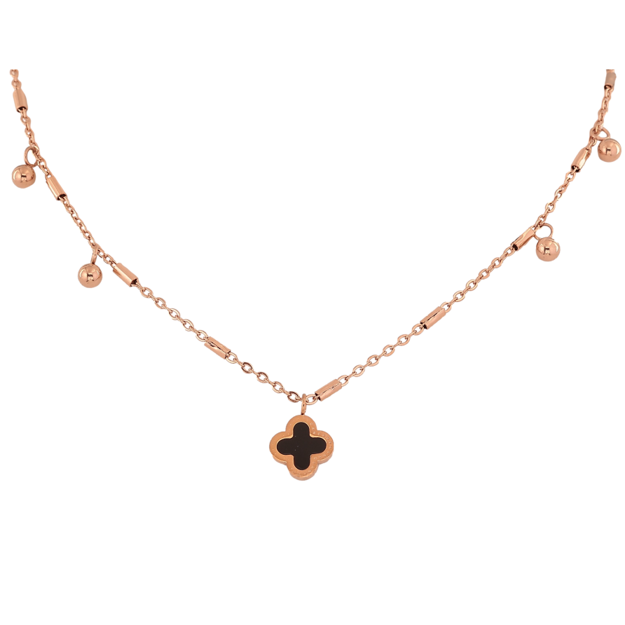 Кольє Нержавіюча сталь "Конюшина" довжина 42-46см х 2мм фото №1