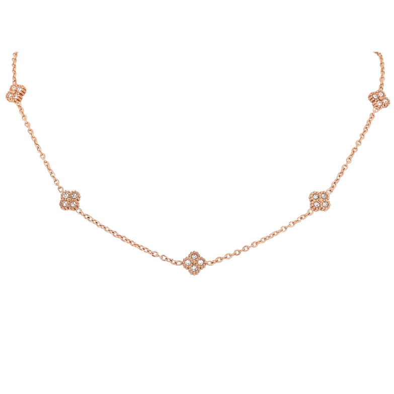 Кольє Нержавіюча сталь "Конюшина" довжина 40-45см х 1.5-6мм фото №1