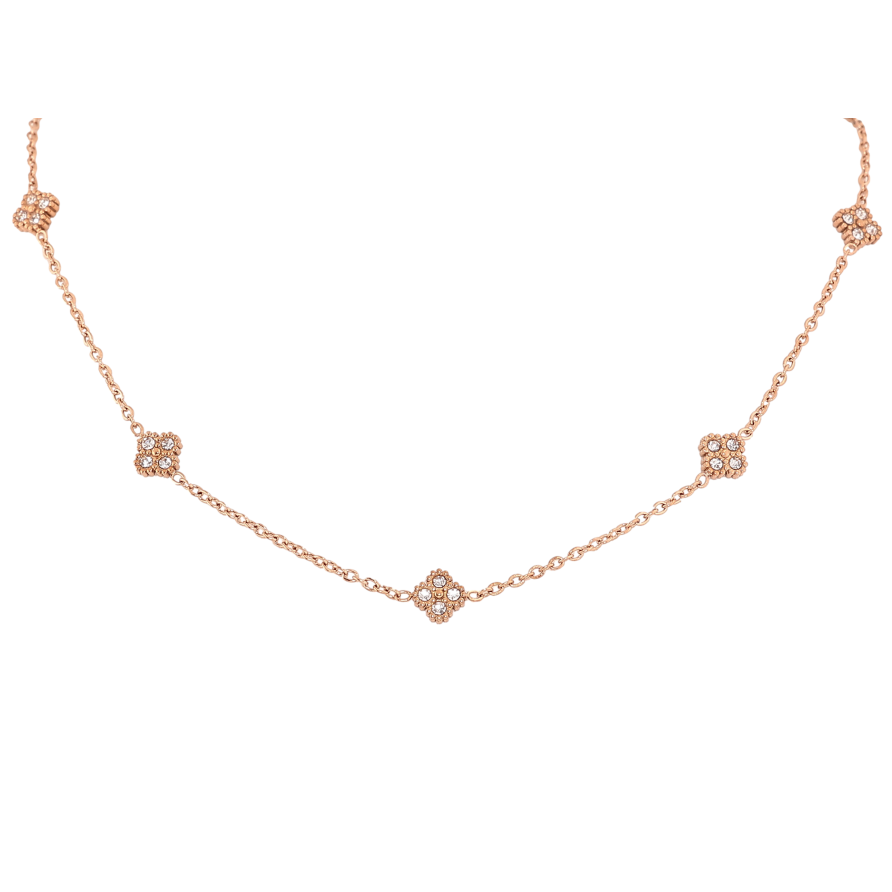 Кольє Нержавіюча сталь "Конюшина" довжина 40-45см х 1.5-6мм фото №1