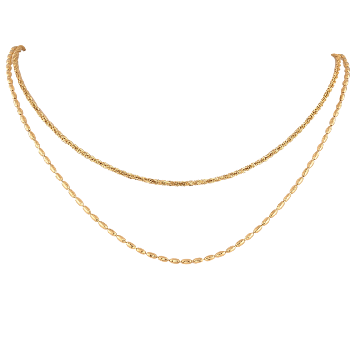 Колье Нержавеющая сталь "Двойная цепочка" длина 40-45см х 2мм фото №20