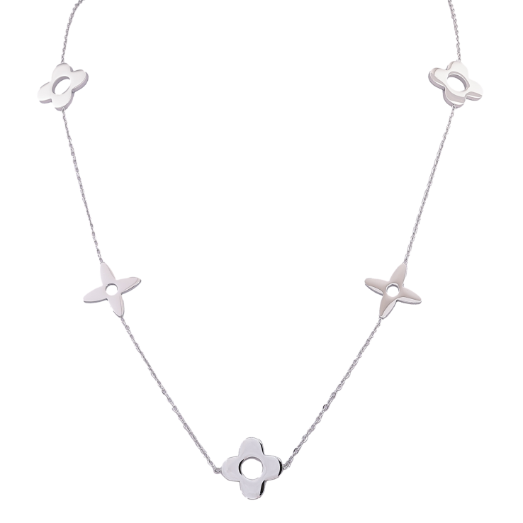 Колье Нержавеющая сталь "Клевер" длина 91-96см х 2-20мм фото №13