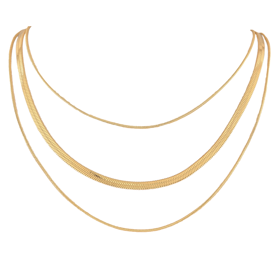 Колье Нержавеющая сталь "Тройная цепочка" длина 39-44см х 1-3мм фото №1 Колье Нержавеющая сталь "Тройная цепочка" длина 39-44см х 1-3мм фото №1