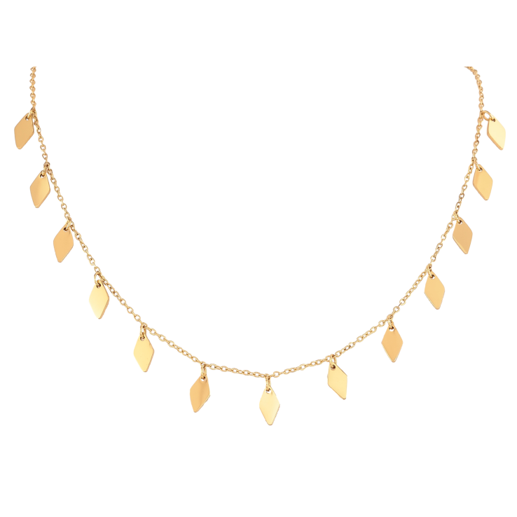 Колье Нержавеющая сталь "Цепочка с подвесками" длина 39-44см х 1мм фото №17