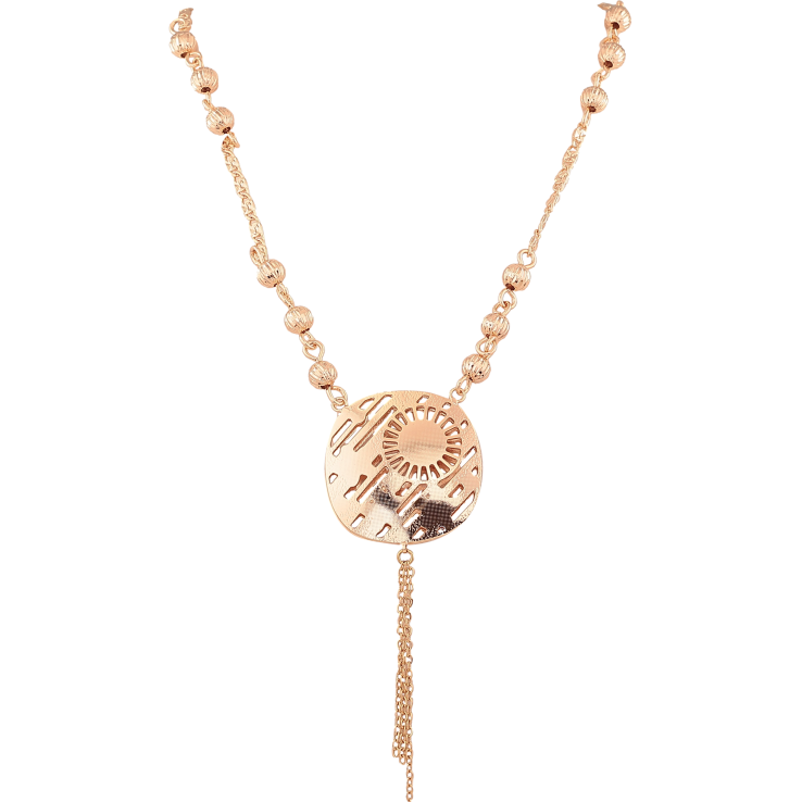 Колье Xuping M&L цвет 18К "Декоративная подвеска" длина 57-61см х 3-7мм фото №7