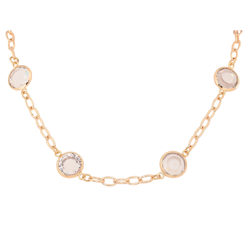 Кольє Xuping M&L колір 18К "Ланцюжок з кристалами" розмір 44-49см х 4-11мм фото №1 Кольє Xuping M&L колір 18К "Ланцюжок з кристалами" розмір 44-49см х 4-11мм фото №1