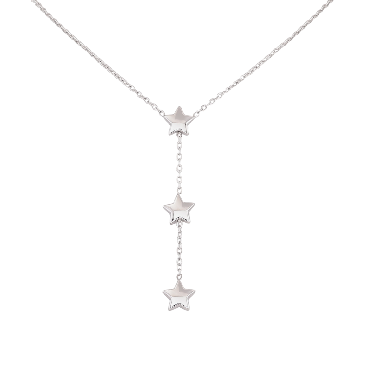 Кольє Xuping ТТМ Stainless Steel колір Родій "Зірочки" довжина 42-47см х 1.5мм фото №23 Кольє Xuping ТТМ Stainless Steel колір Родій "Зірочки" довжина 42-47см х 1.5мм фото №23