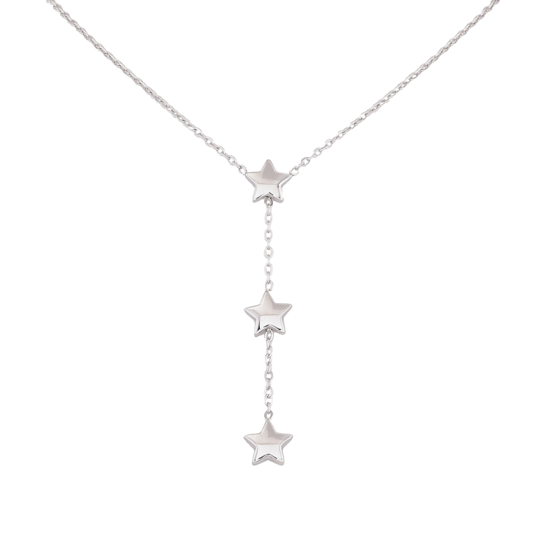 Колье Xuping ТТМ Stainless Steel цвет Родий "Звездочки" длина 42-47см х 1.5мм фото №3 Колье Xuping ТТМ Stainless Steel цвет Родий "Звездочки" длина 42-47см х 1.5мм фото №3
