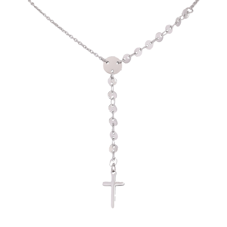 Кольє Xuping ТТМ Stainless Steel колір Родій "Хрестик" довжина 47-52см х 1.5-4мм фото №18