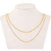 Колье Xuping цвет Позолота 14K "Две цепочки" длина 38-43см х 1-3мм фото №2 Колье Xuping цвет Позолота 14K "Две цепочки" длина 38-43см х 1-3мм фото №2