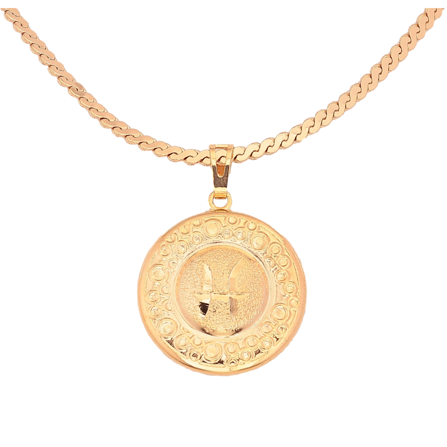 Кулон на цепочке(210290) Xuping цвет Позолота 18К "Знак Зодиака" (на выбор) длина 50см х 3мм В подарочном мешочке! фото №1