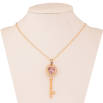Кулон Xuping колір 18K з кр-ми Swarovski на ланцюжку "Ключик з кристалом Rose" довжина 40-45см х 1мм фото №3