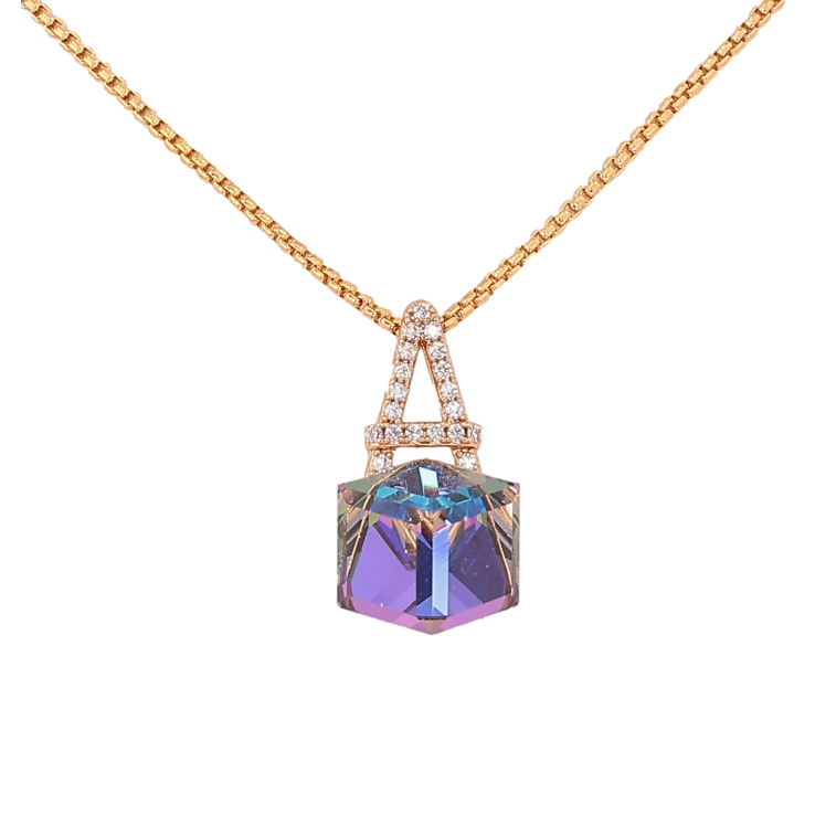 Кулон Xuping цвет 18K с кр-ми Swarovski на цепочке "Буква А с кристальным кубом Bermuda Blue" длина 40-45см х 1мм фото №13 Кулон Xuping цвет 18K с кр-ми Swarovski на цепочке "Буква А с кристальным кубом Bermuda Blue" длина 40-45см х 1мм фото №13