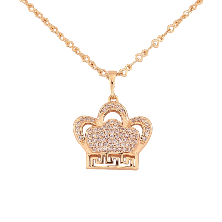 Кулон на ланцюжку Xuping M&L колір 18K "Корона" довжина 46см х 2мм фото №6 Кулон на ланцюжку Xuping M&L колір 18K "Корона" довжина 46см х 2мм фото №6