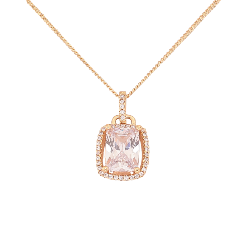 Кулон на ланцюжку Xuping M&L колір Позолота 18K "Кристал в обрамленні 13х14мм" довжина 45см х 1мм фото №1 Кулон на ланцюжку Xuping M&L колір Позолота 18K "Кристал в обрамленні 13х14мм" довжина 45см х 1мм фото №1