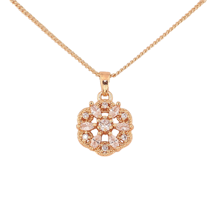 Кулон на ланцюжку Xuping M&L колір 18K "Кристальна квіточка" довжина 45см х 1мм фото №7 Кулон на ланцюжку Xuping M&L колір 18K "Кристальна квіточка" довжина 45см х 1мм фото №7