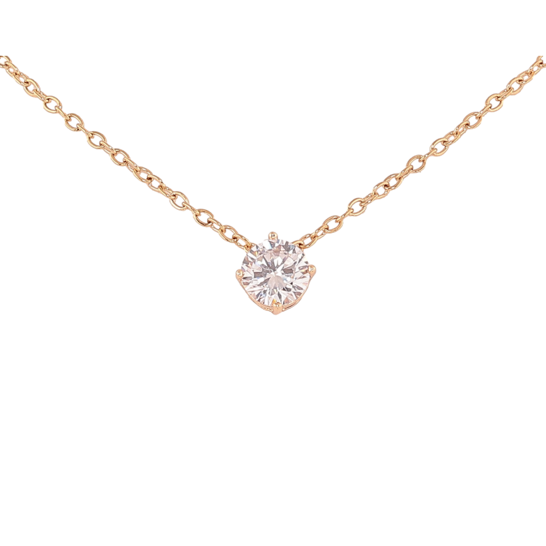 Кулон на цепочке Xuping M&L цвет 18К "Кристалл, ø 7мм" размер 40-45см х 2мм фото №1 Кулон на цепочке Xuping M&L цвет 18К "Кристалл, ø 7мм" размер 40-45см х 2мм фото №1