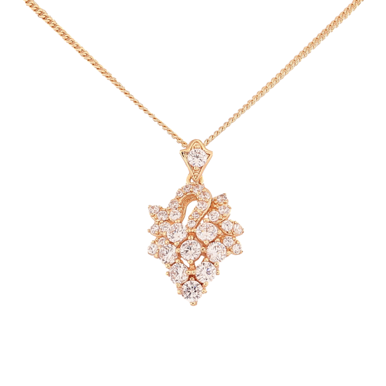 Кулон на ланцюжку Xuping M&L колір 18K "Витончена кристальна підвіска" довжина 45см х 1мм фото №1 Кулон на ланцюжку Xuping M&L колір 18K "Витончена кристальна підвіска" довжина 45см х 1мм фото №1