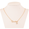 Кулон на ланцюжку Xuping колір 18K з кр-ми Swarovski "Good luck з кристальною зірочкою Clear" довжина 42-47см х 1мм фото №2
